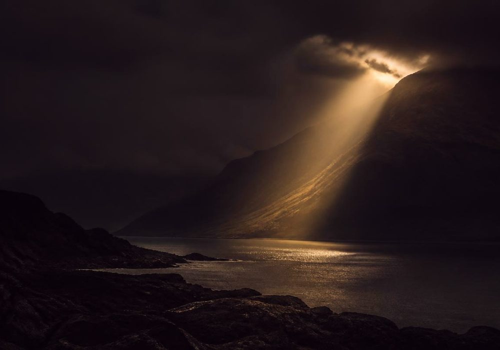 Fiord o świcie — ulubione miejsce Michała